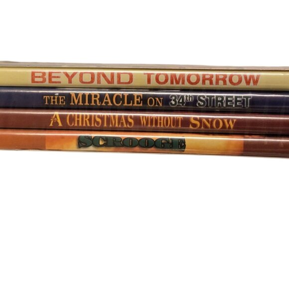 Christmas Classics 4 Pack DVD New Sealed Scrooge  Without Snow  Beyond Tomorrow - Picture 3 of 11
